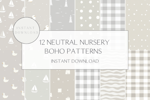 12 Neutral Boho Nursery Patterns for Versatile Design Projects