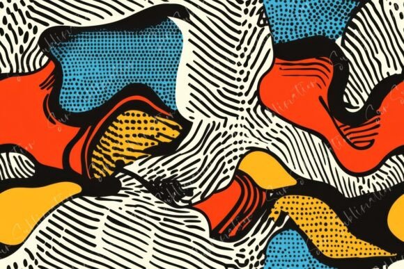 Abstract Colorful Patterns Seamless