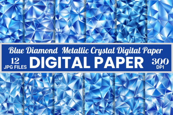 Blue Diamond Geometric Crystal Patterns: A Strategic Asset for Digital Design and Production Workflows