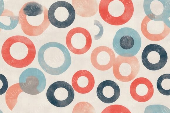Colorful Circular Patterns Seamless