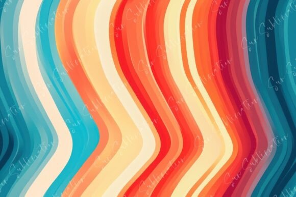 Colorful Wavy Patterns Seamless