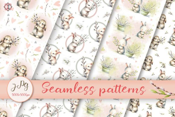 Embrace the Season: How Spring Seamless Patterns with Bunnies and Willow Transform Your Creative Projects