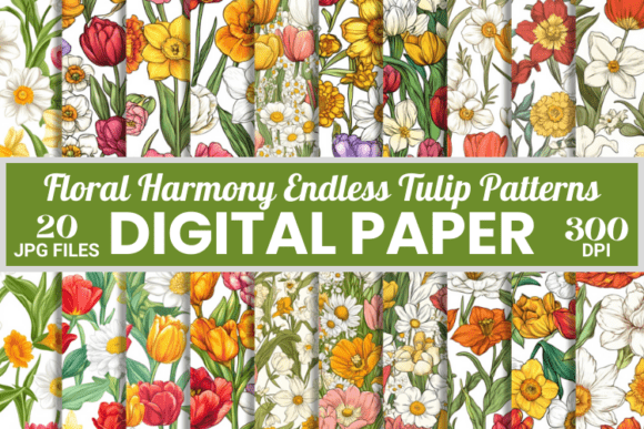 Floral Harmony Endless Tulip Patterns