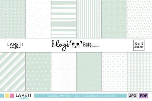 Neutral Pastel Baby Shower Patterns