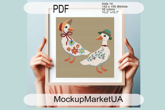 The Joy of Simple Duck Cross Stitch: A Beginner’s Guide to Instant Digital Embroidery Patterns