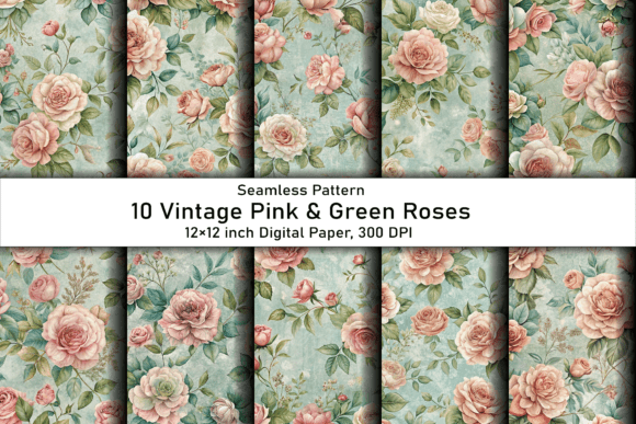 Unlocking Creativity: The Ultimate Guide to Vintage Pink and Green Rose Digital Patterns