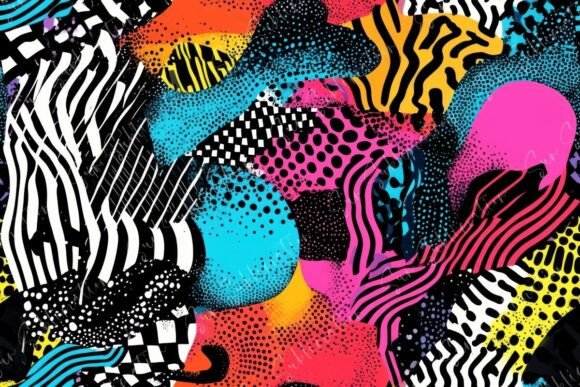 Vibrant Abstract Patterns Seamless